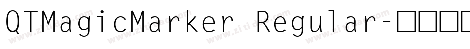 QTMagicMarker Regular字体转换